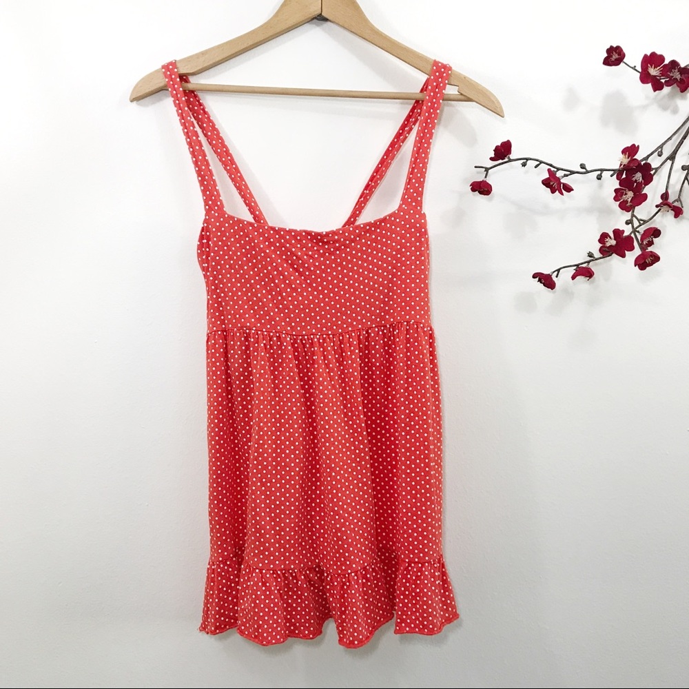 J Crew Polka Dot Cross Tank